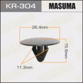 MASUMA клипса пластиковая крепежная KJ- 304 арт. 81126-37010