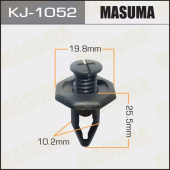 MASUMA клипса пластиковая крепежная KJ- 1052 арт. 91504-SM4-000