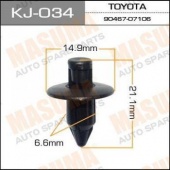MASUMA клипса пластиковая крепежная KJ- 034/K-034 арт. 17955