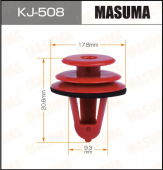 MASUMA клипса пластиковая крепежная KJ-508 арт. 67771-12050